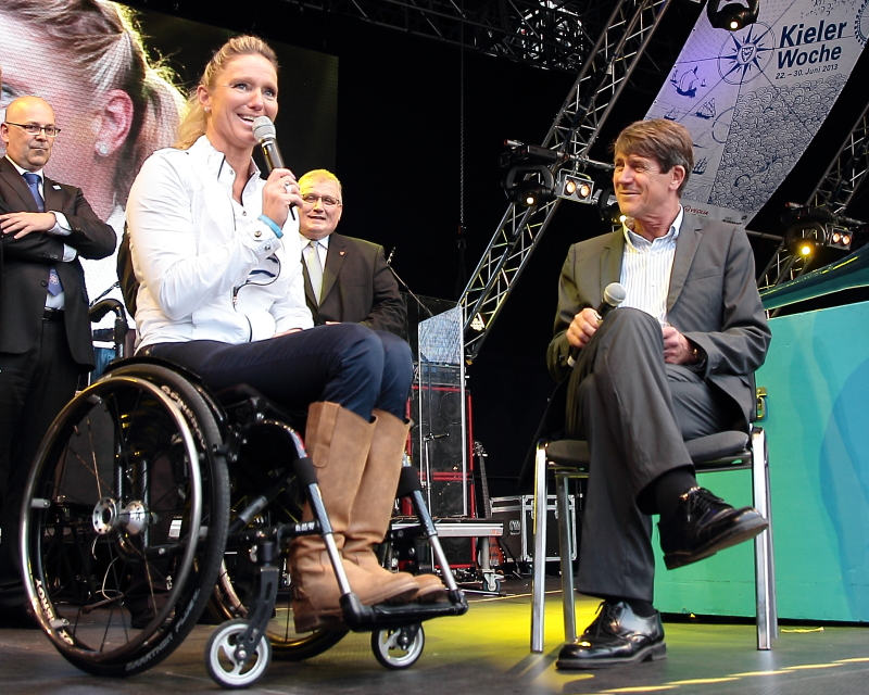 Paralympics-Siegerin Kirsten Bruhn eröffnete die Kieler Woche 2013 (Bild: AR)