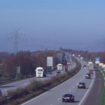 Der Verkehr an der Rader Hochbrücke normalisiert sich wieder (Bild: Webcam strassen.sh)