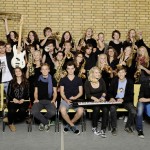 Die Swinging Brass Band der Ricarda-Huch-Schule spielen bei Jugend jazzt (Bild: hfr).